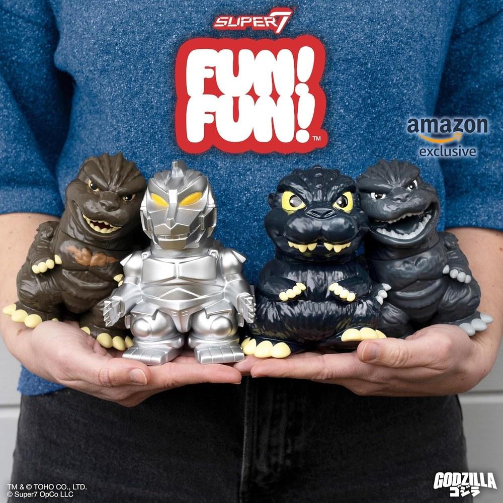 Super7 Веселье! Веселье! Виниловая фигурка Годзилла Минус Один от Toho, 5 дюймов, серая, фигурка-экшн, монстр, классический фильм, для фанатов, коллекционная, ограниченное издание, Amazon