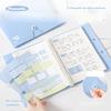Программа «Планируй с друзьями» ОРГАНИЗОВАТЬ book on rings, horizontal line inner page B5 notebook without breaking the hand book
