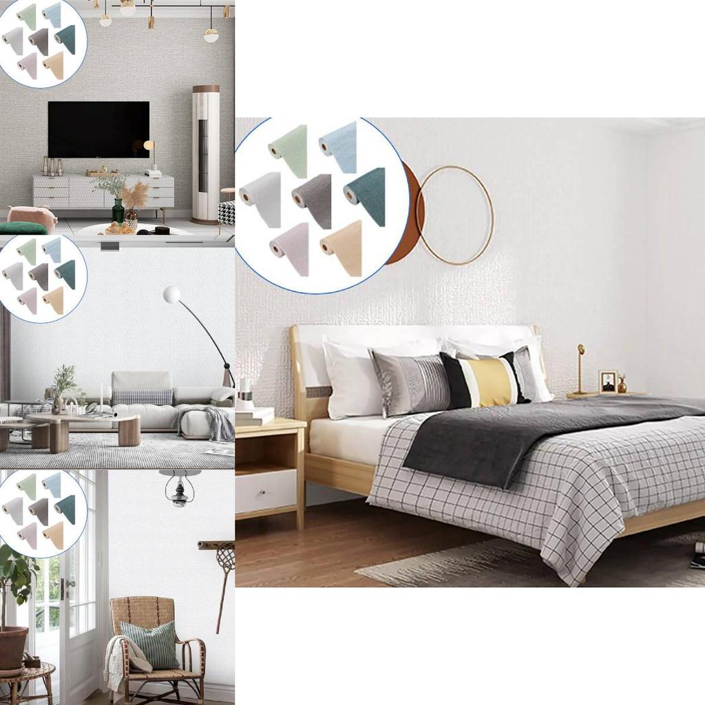 Премиальные 2,8-метровые самоклеящиеся обои для стен в элегантных однотонных цветах для современных домов