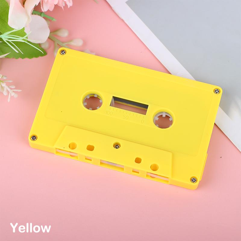 1Pc Color Blank Tape Case Audio Magnetic Audio Recording Cassette Tape Shell Empty Reel To Reel Cassette(No Tape Core)