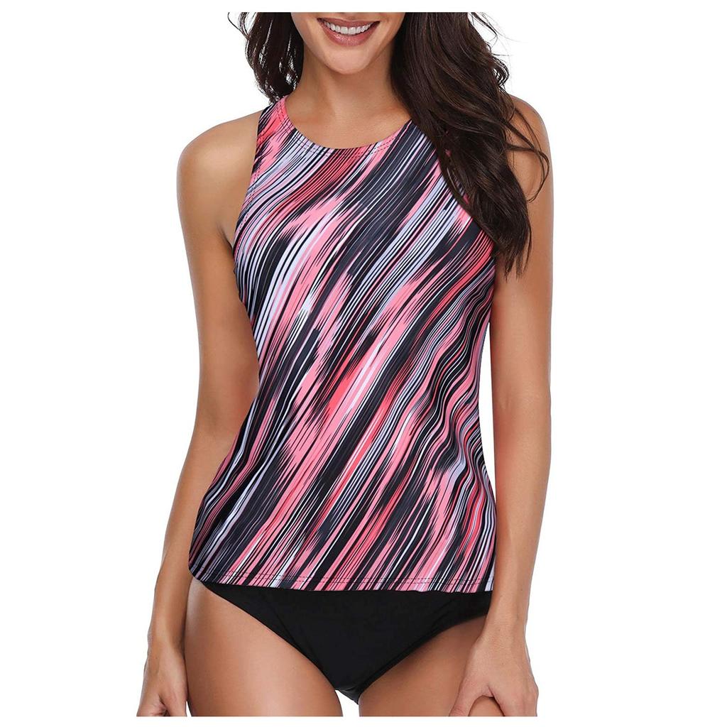 Женский сексуальный комплект бикини с принтом, плиссированный пуш-ап, мягкая сумка, разделенный купальник