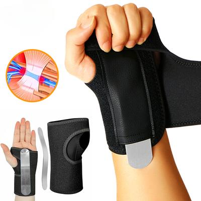 Браслет для запястного туннеля с металлической шиной для мужчин и женщин, регулируемый стабилизатор поддержки запястья
