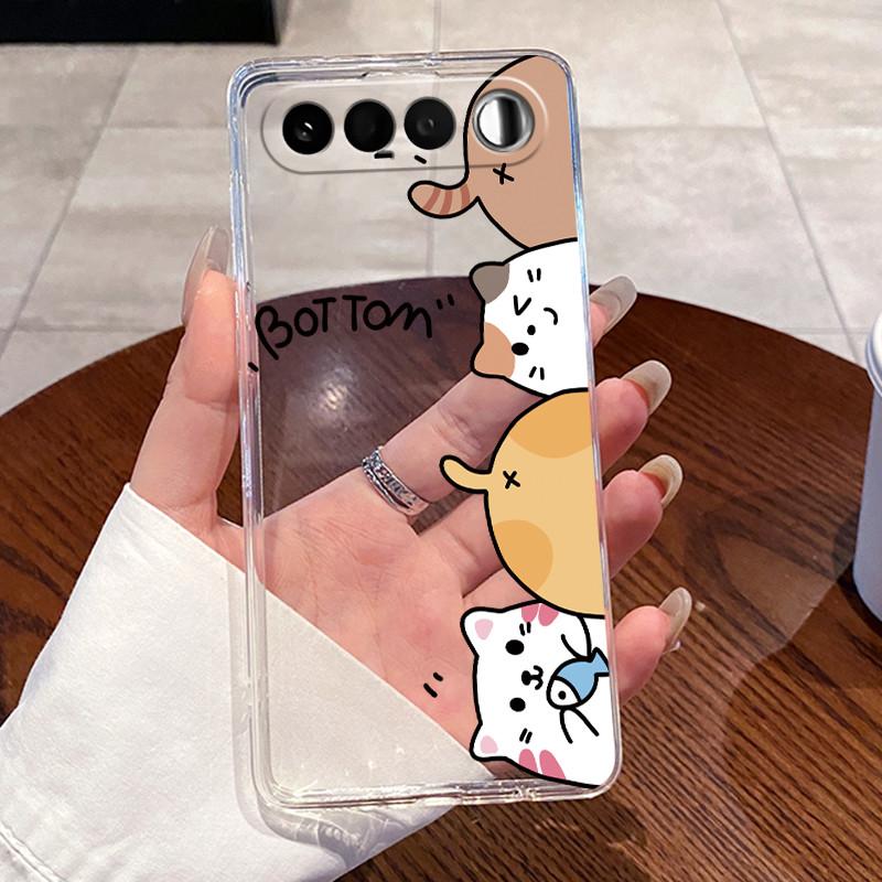 Гелевый чехол для Realme 16 5G Coque Capa Прозрачный силиконовый мягкий ТПУ задняя крышка Милый кот Кролик Сердце Защитный чехол Fundas