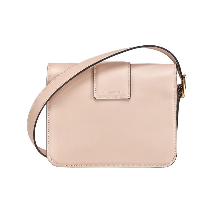 Longchamp Box-Trot 18 Flap Closure Adjustable Shoulder Strap Calfskin Crossbody Bag Small Women Crossbody Bag Light-Pink 10174HAUP53
