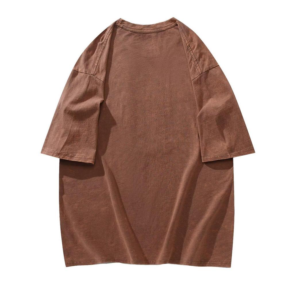 Трендовая футболка оверсайз с коротким рукавом в стиле ретро тай-дай - Унисекс летний стиль