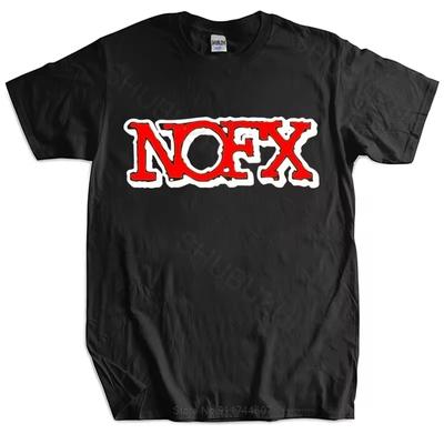 100% Хлопковая Футболка NOFX Рок-группа Мужская Футболка Большой Размер Хип-хоп Мужская Одежда Модная Футболка Мужская Летняя Футболка Оверсайз