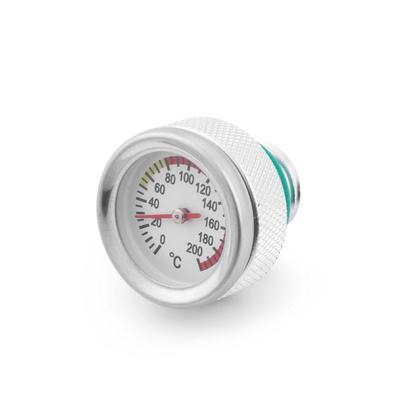 Крышки топливного бака мотоцикла M20x2.5 с указателями шкалы измерителя температуры масла 0-200℃, черный/серебристый измеритель