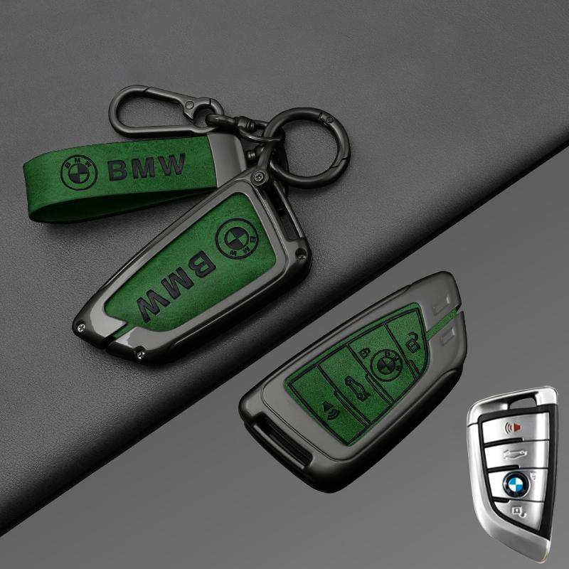 ujhzt6 New Zinc Alloy Car Remote Key Cover Case Holder For BMW X1 X3 X5 X6 X7 G20 G30 G01 G02 G05 G11G32 1 3 5 7 series Car Accessories