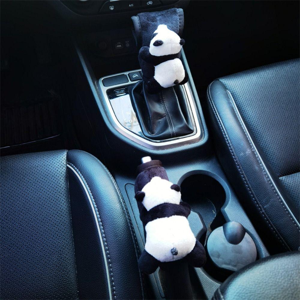 Чехол для автомобиля, чехол для переключения передач, кукла-панда, чехол для зеркала заднего вида, автомобильный Стайлинг
