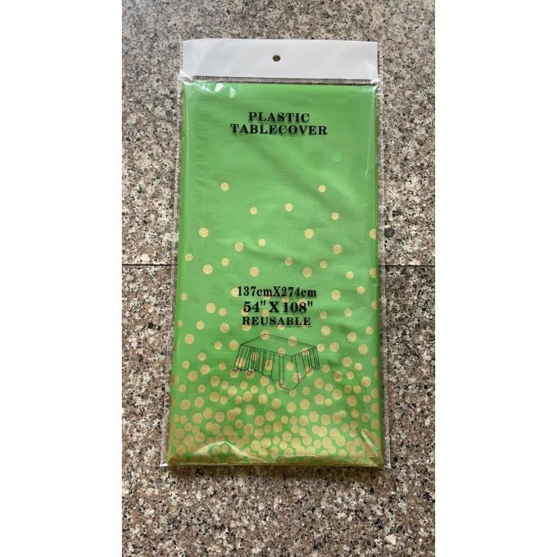 Polka Dot Party Tablecloth PEVA Waterproof and Oil-proof Disposable Party Tablecloth Party Tablecloth