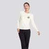 Skechers Однотонная футболка с длинным рукавом, термо, дышащая, приятная к телу, удобная, обычная, женские топы L425W097-0074
