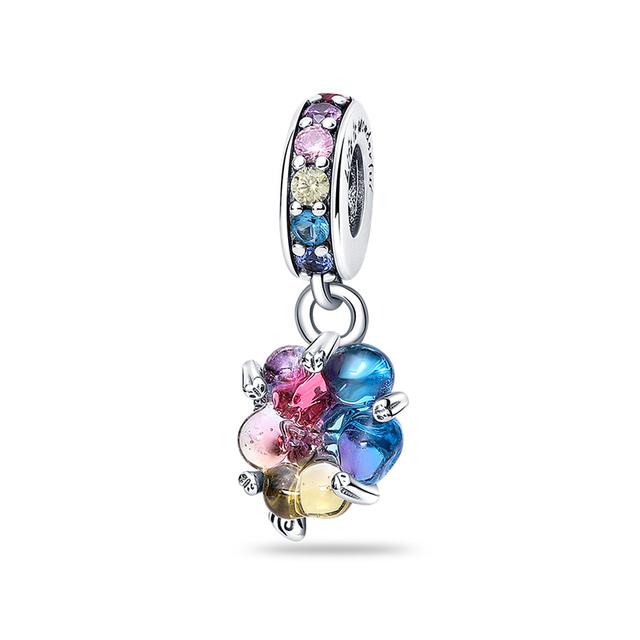 925 Серебряный Шарм Подходит для Любителей Шарма Серии Любовь Браслет Ожерелье Брелок Женские Ювелирные Изделия Diy