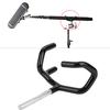 Metal Microphone Support Holder Audio Boom Pole Support Holder Stand Black