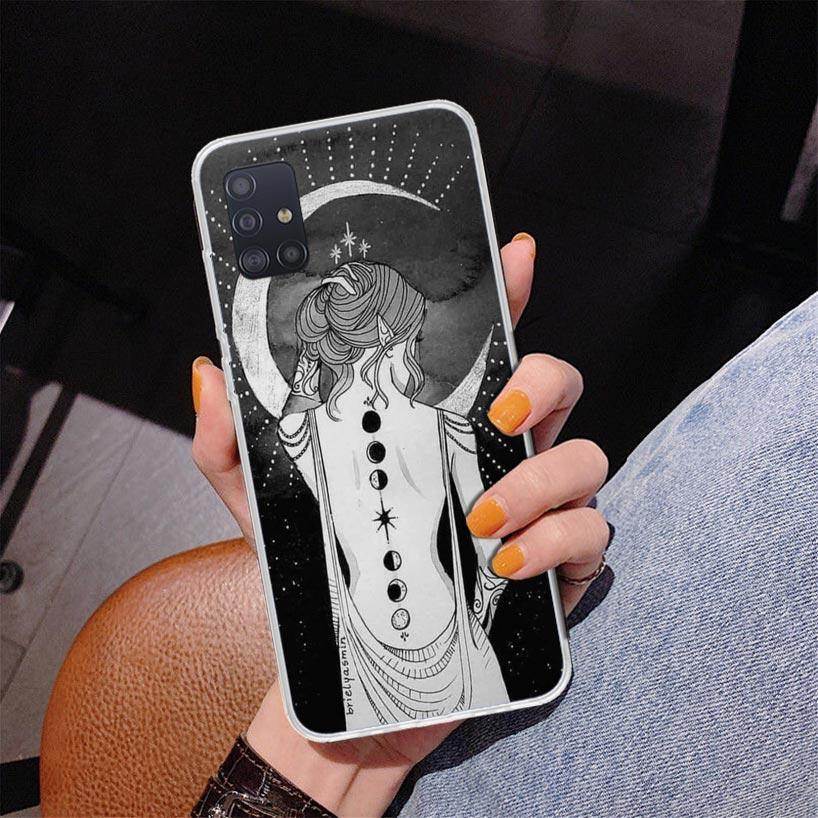 Чехол для телефона 'Тайна Луны Тотем Ведьмы' для Samsung Galaxy A52 A32 A22 A12 A51 A31 A50S A30S A20S A10S Note 20 Ultra 10 Plus S10 A7