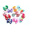 10pcs Flower Dog Hair Bow Red Style Valentine's Day Decorate Dog Bowknot with Rubber Bands for Small Dog Puppy Accessories