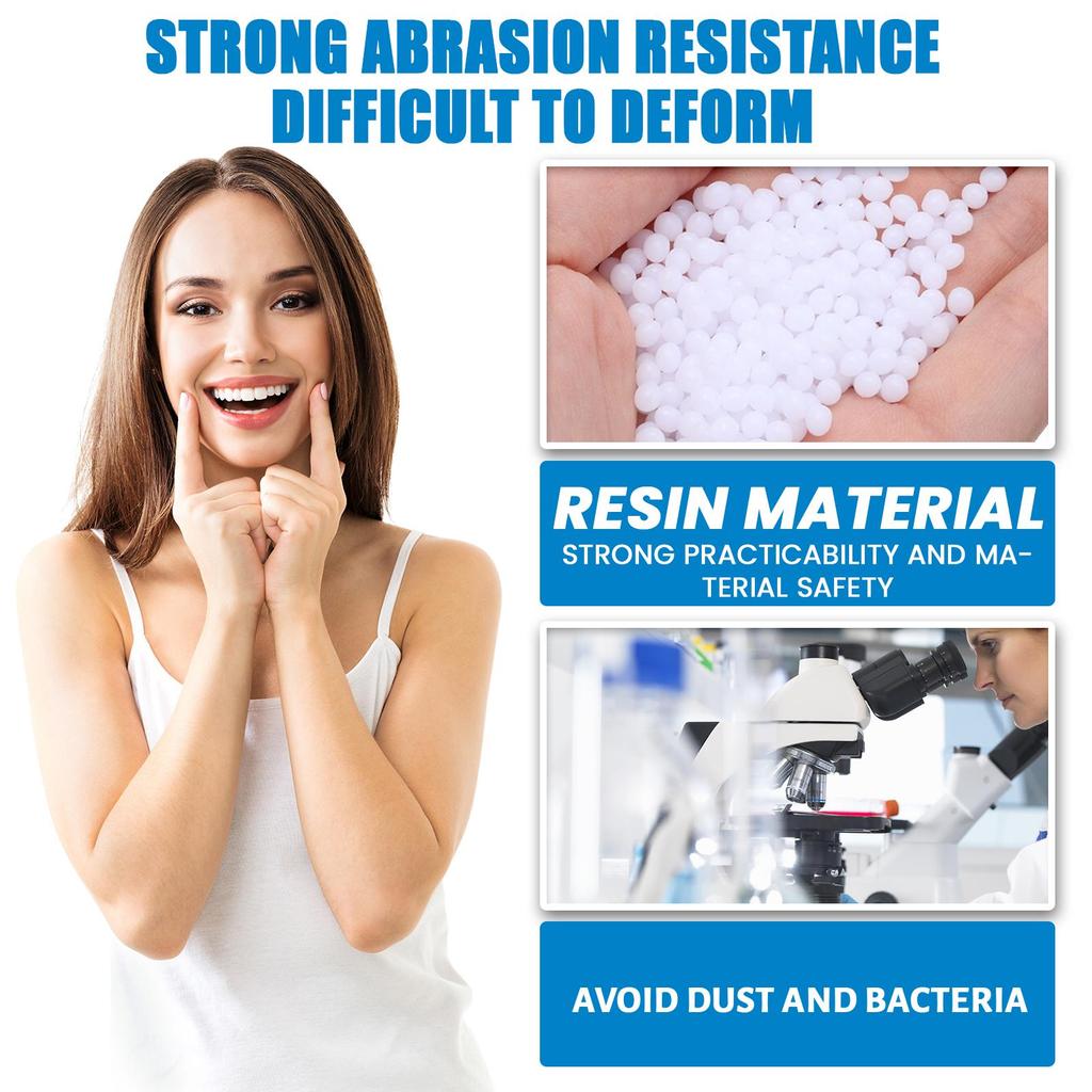 Jaysuing Plastic Denture Adhesive 30ml Plastic Resin Formula Quick-Setting, Brightening Dentures Smile Confidently and Shine