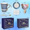 Ceramic Mug with Handle and Lid, 300ml, Heat Resistant, Keeps Drinks Hot or Cold, Coffee Cup, Tea