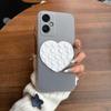 Чехол-присоска в форме сердца для OPPO A79 5G, полупрозрачный матовый, ударопрочный, из мягкого ТПУ