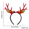 Очаровательный коричневый ободок с рогами северного оленя и красными помпонами для рождественских вечеринок