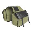 Portable Canvas Motorcycle Saddlebag Dual-sided Rear Seat Storage Luggage Bag