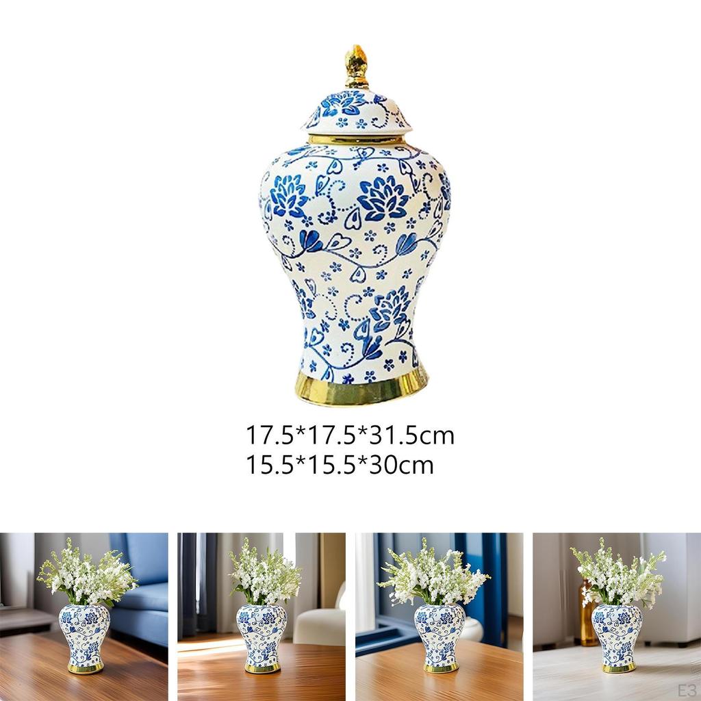 Blue And White Ceramic Vase for Home Decor