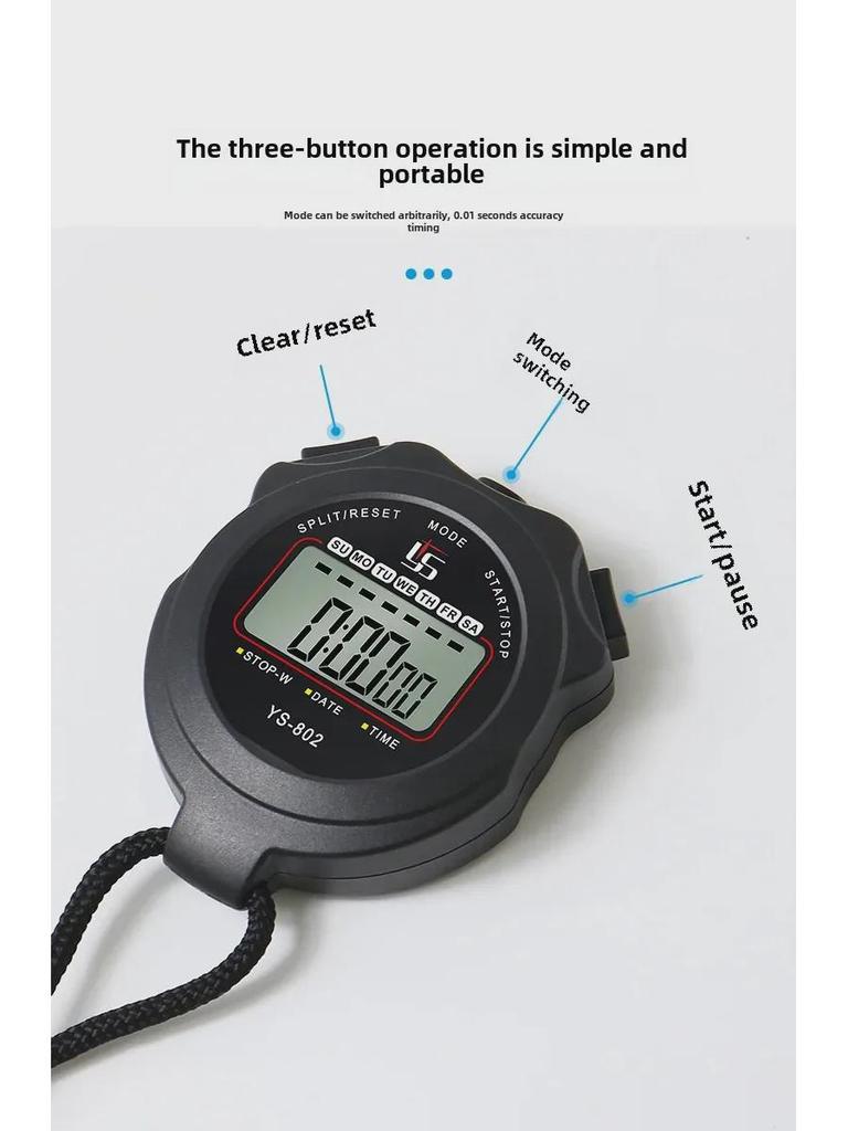 YS-802 Профессиональный одноканальный секундомер-таймер для судей по легкой атлетике