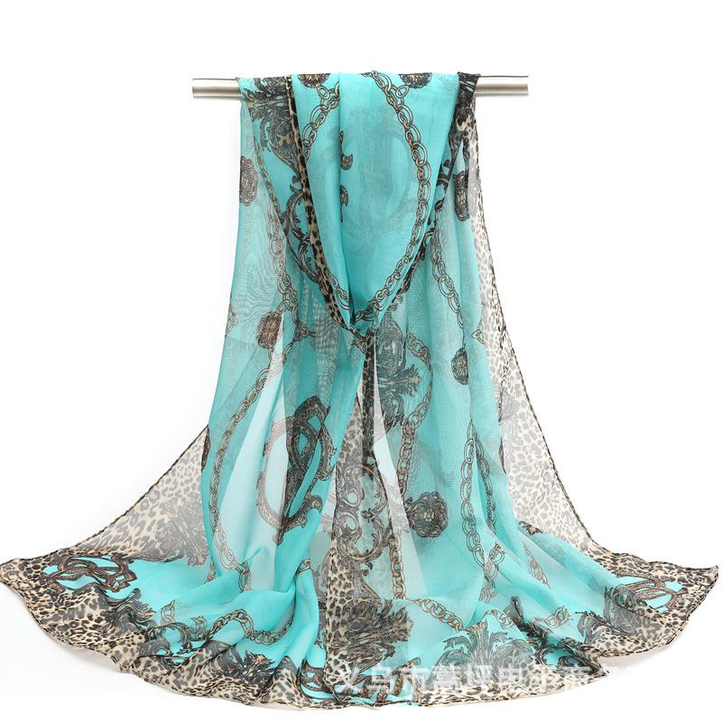 Spring/Summer New Women'S Silk Scarf 45 * 150cm Simulated Silk Twill Square Scarf Fashion Printed Large Square Scarf Professional Scarf