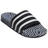 Hirocoledge x adidas Шлепанцы Adilette Takahashi Hiroko - Черно-белые Унисекс Кроссовки Основной черный Облачно-белый Синяя птица FY1592