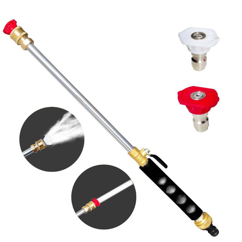 Моющая насадка высокого давления для садового шланга с насадкой линейной формы и веерообразной насадкой