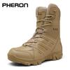 2024 Новые мужские рабочие защитные ботинки, мужские ботинки, походные кожаные водонепроницаемые ботинки для пустыни, армейские ботильоны, мужская рабочая обувь
