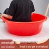 Большая красная круглая пластиковая раковина: Купание младенца, Мытье овощей и Стирка