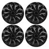 4 Pcs Wheel Hub Cap Full Protection Snap On Scratch Resistant Universal Fit for Any 15 Inches Steel