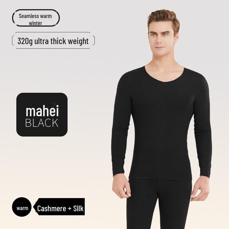 Мужское и женское немецкое термобелье из кашемира и шелка, антибактериальное, теплый костюм для осени/зимы