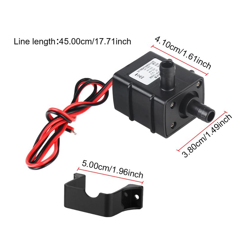 Brushless Small Water Pump DC12V Micro 5V USB Pumping 120L/H for Garden Pond Fish Tank Mini Submersible Pump Water Circulation