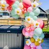 141Pcs Daisy Balloon Garland Arch Macaron Candy Colored Balloon Girls Princess Birthday Party Wedding Decor Baby Shower
