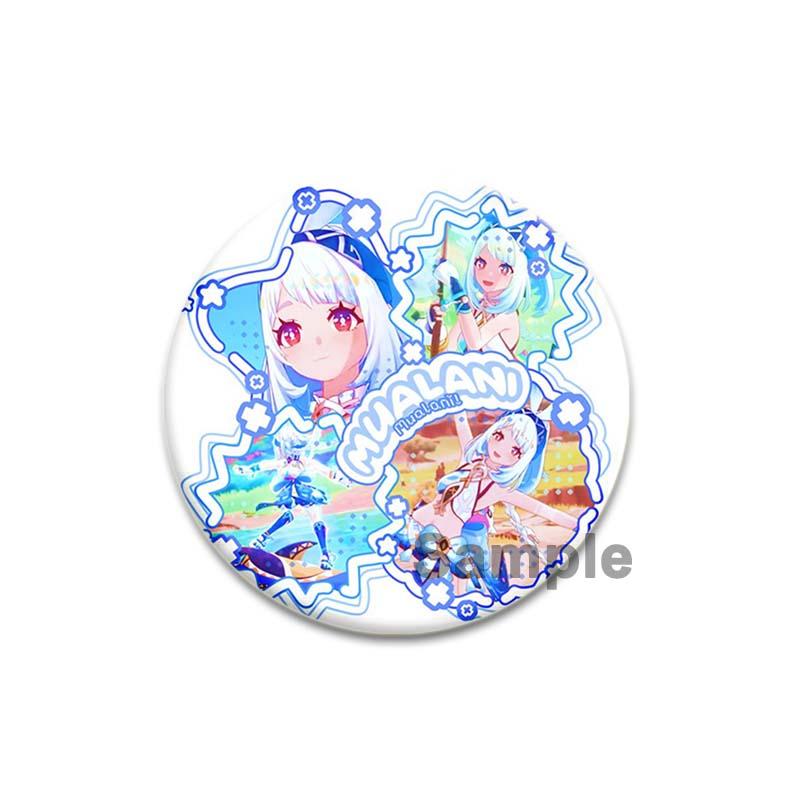 Anime Game Genshin Impact Mualani Soft Button Pins Character Kinich X Mualani Fanart Brooch Handmade Badge Fans Collection Gifts