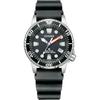 Мужские часы Citizen Promaster Eco-Drive с солнечной батареей, водонепроницаемость 200 м, черный, аналоговые, для активного отдыха