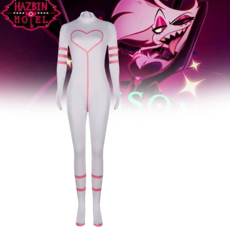 Hotel Hazbin Angel Dust Cosplay Costume Jumpsuit Cartoon Halloween Fashion Party