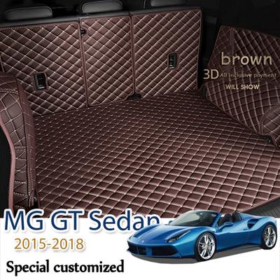 Кожаные коврики в багажник автомобиля для MG GT Седан 2015-2018 Задний коврик-поддон в багажник Ковер Грязь