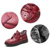 Leather Fur Moccasins Women Sport Sneaker for Elderly Female Soft Warm Comfortable Loafers 2024