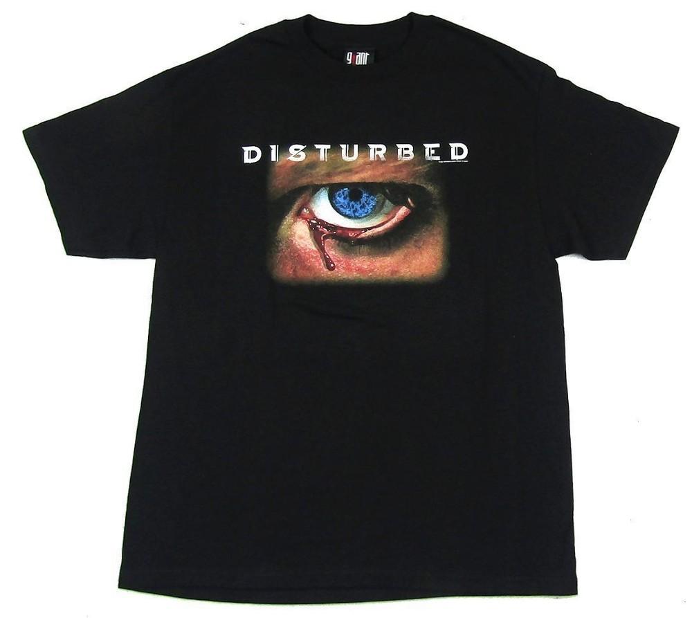 Disturbed Eye Удалить Страх Футболка Черная Мужская S-234XL NG866 Унисекс Футболка