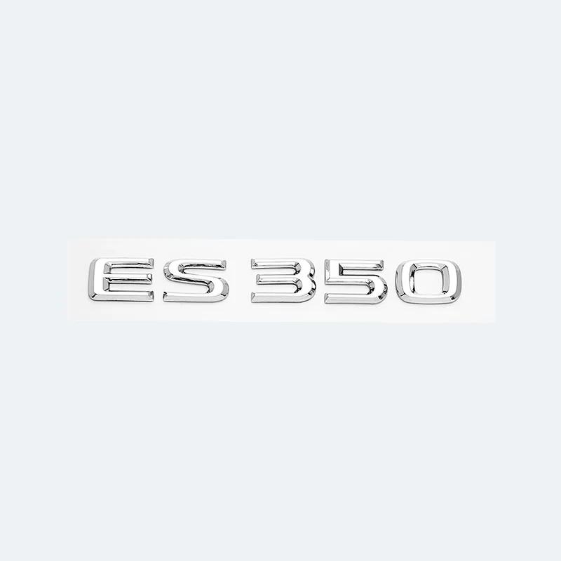 3D Metal Car Letters Rear Trunk Badge Sticker For Lexus Series ES200 ES240 ES250 ES300 ES350 Chrome Glossy Black Emblem