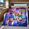 1 шт. Плед из фланели с принтом DRAGON BALL, Высокое качество, Для всех сезонов, Декор для дома, Тепло и Уют, Идеально для Рождественских подарков