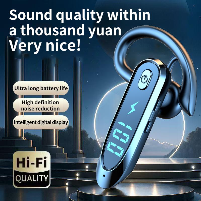 Bluetooth 6.0 Бизнес Беспроводные Наушники Заушный Крючок Наушник Вращение 270° Светодиодный Дисплей HIFI Стерео Шумоподавление Гарнитура Спорт Игра Наушник