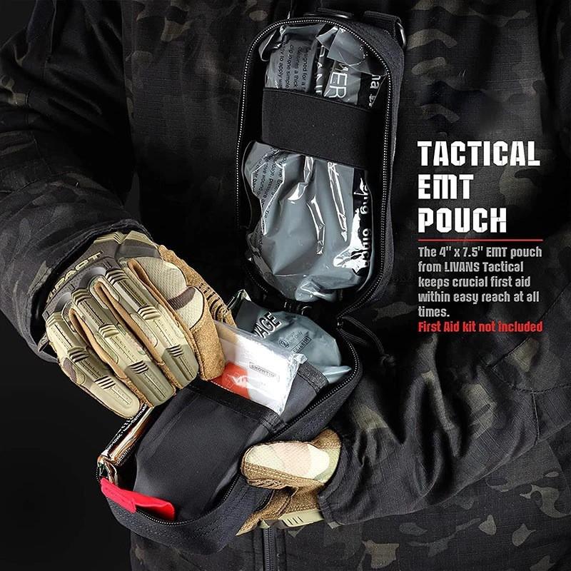 Портативная сумка для первой помощи Нейлон MOLLE Наружные медицинские аксессуары для хранения Пояс Военный вентилятор Подвесной