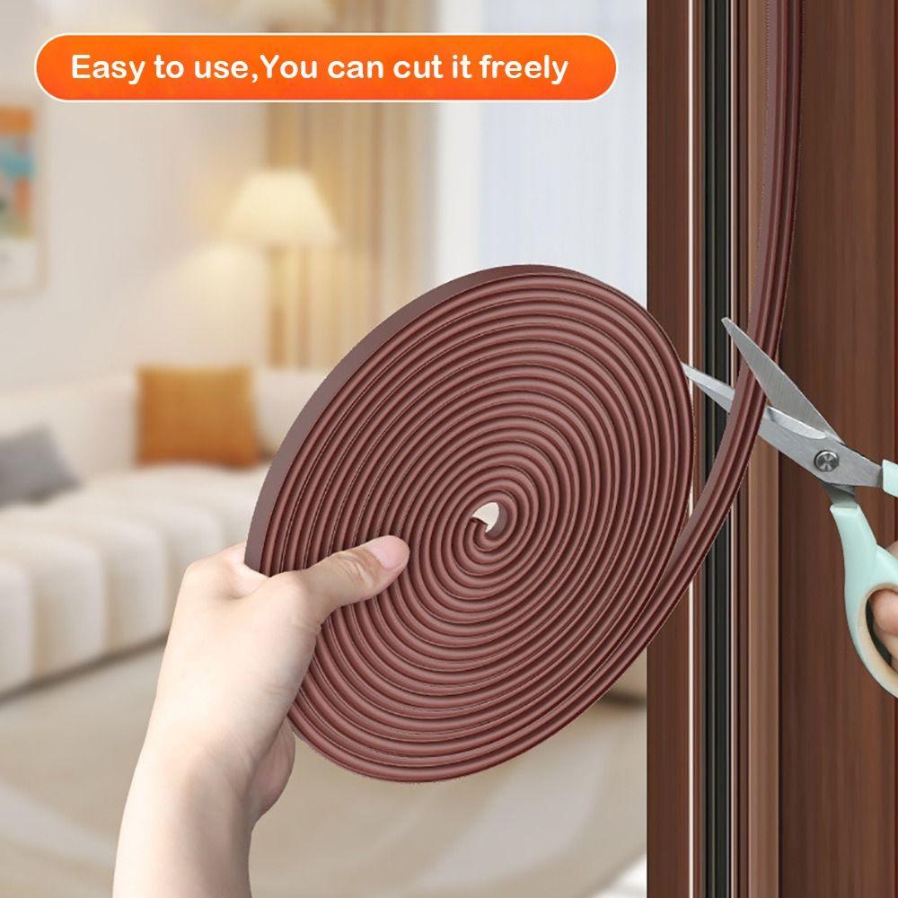 6 метров силиконовой резиновой уплотнительной ленты I-образного типа, уплотнитель для защиты от непогоды, звукоизоляция окон, оконная дверь