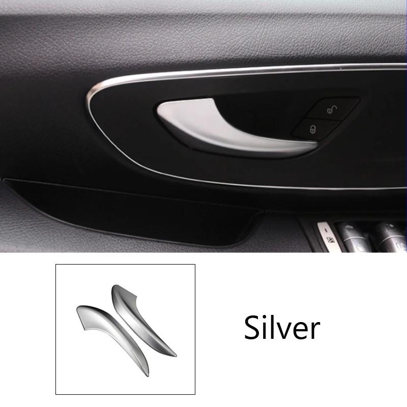 Car Stickers Inner Door Pull Handle Cover Decoration Trim Strips For Mercedes Benz Vito W447 2014- Interior Accessories