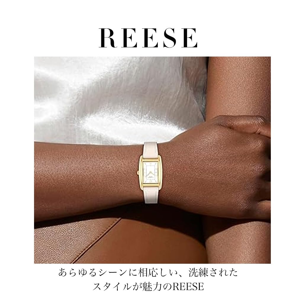 Часы REESE Белый циферблат Белый кожаный ремешок 14504314 [Coach] Женские [Оригинальный продукт]