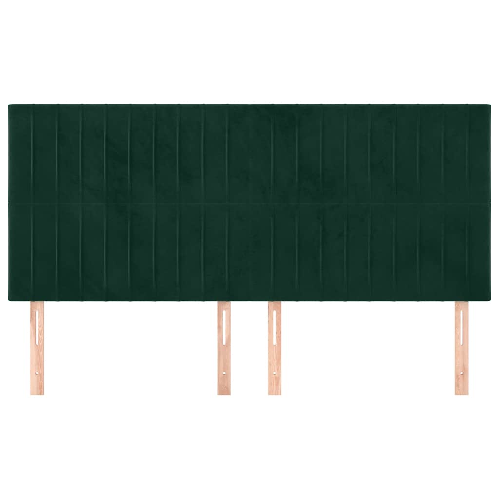 Headboard Dark Green 160 x 5 x 118 128 cm Velvet