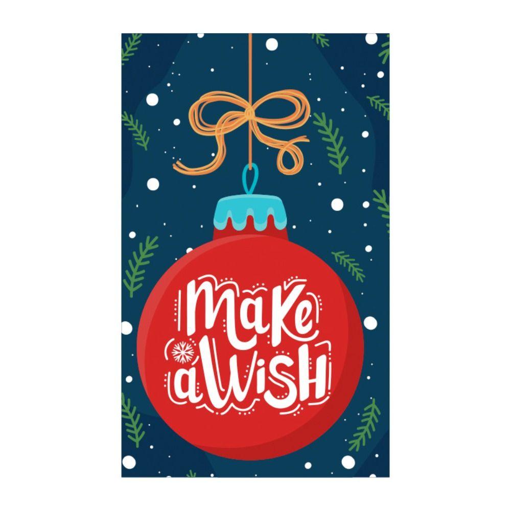 50 шт. Вкладыш Открытка для поздравлений 5,4*9 см Открытка для заметок Подарок Рождественские открытки С Рождеством